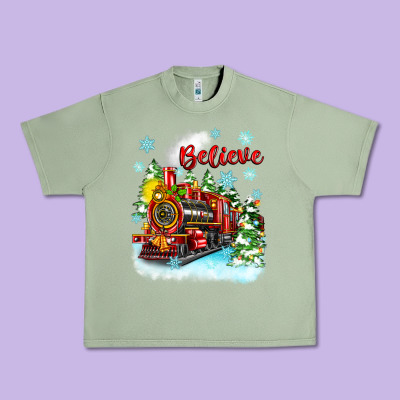 Urban Heavy Tee christmas polar express believe