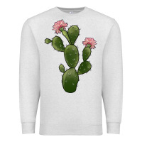 Oatmeal Heather cactus 2 Premium Sweatshirt - JahusDesignShop