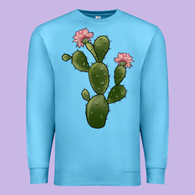 Cactus 2 Premium Sweatshirt Designed By Jahusdesignshop