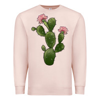 Pale Pink cactus 2 Premium Sweatshirt - JahusDesignShop