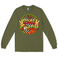 Army Green race coach  with leopard and peace hand Long Sleeve Tee - AdoDesignShop