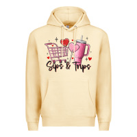 Pina Colada sips & trips target inspired stanley Premium Hoodie - MaliasSmallBusiness