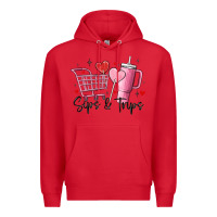 Red sips & trips target inspired stanley Premium Hoodie - MaliasSmallBusiness