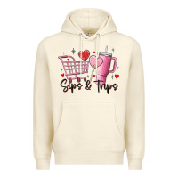 Sandshell sips & trips target inspired stanley Premium Hoodie - MaliasSmallBusiness