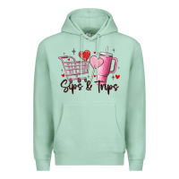 Seafoam sips & trips target inspired stanley Premium Hoodie - MaliasSmallBusiness