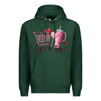 Sports Green sips & trips target inspired stanley Premium Hoodie - MaliasSmallBusiness