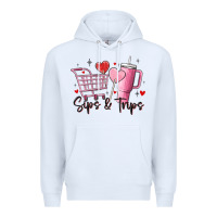 White sips & trips target inspired stanley Premium Hoodie - MaliasSmallBusiness