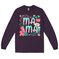 Plum mama nurse Long Sleeve Tee - texasbilliewilder