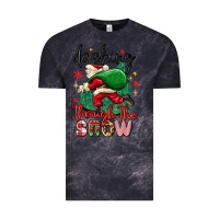 Cloud Black dashing through the snow Vintage Tee - MaliasSmallBusiness