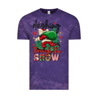 Cloud Purple dashing through the snow Vintage Tee - MaliasSmallBusiness
