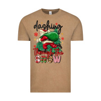 Vintage Coffee dashing through the snow Vintage Tee - MaliasSmallBusiness