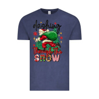 Vintage Denim dashing through the snow Vintage Tee - MaliasSmallBusiness