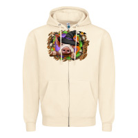 Halloween Pig Zipper Hoodie | Teevron