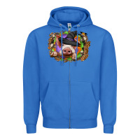 True Royal halloween pig Zipper Hoodie - CowhideDigitalArt