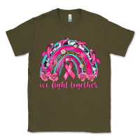 Army Green We Fight Together Rainbow Classic Tee - texasbilliewilder