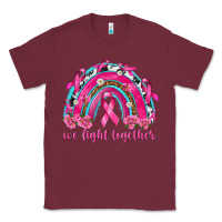 Burgundy We Fight Together Rainbow Classic Tee - texasbilliewilder