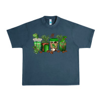 Midnight Navy t  rex coffee cups Urban Heavy Tee - texasbilliewilder
