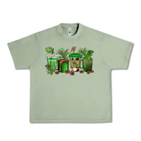 Oil Green t  rex coffee cups Urban Heavy Tee - texasbilliewilder