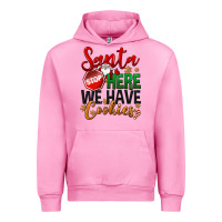 Fuchsia Pink Santa here we have cookies Urban Hoodie - NancyCooperArtShop