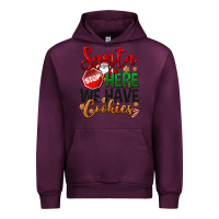Mauve Wine Santa here we have cookies Urban Hoodie - NancyCooperArtShop