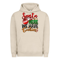 Pigment French Oak Santa here we have cookies Urban Hoodie - NancyCooperArtShop