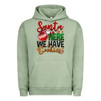 Pigment Oil Green Santa here we have cookies Urban Hoodie - NancyCooperArtShop