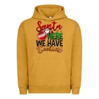 Pigment Peanut Butter Santa here we have cookies Urban Hoodie - NancyCooperArtShop