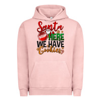 Pigment Salmon Santa here we have cookies Urban Hoodie - NancyCooperArtShop