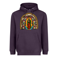 Plum our lady of guadalupe rainbow Heavyweight Hoodie - JahusDesignShop