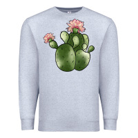 Heather Grey cactus Premium Sweatshirt - JahusDesignShop