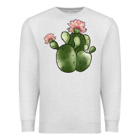 Oatmeal Heather cactus Premium Sweatshirt - JahusDesignShop