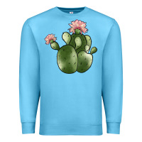 Ocean Blue cactus Premium Sweatshirt - JahusDesignShop