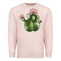 Pale Pink cactus Premium Sweatshirt - JahusDesignShop