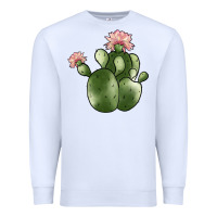 White cactus Premium Sweatshirt - JahusDesignShop