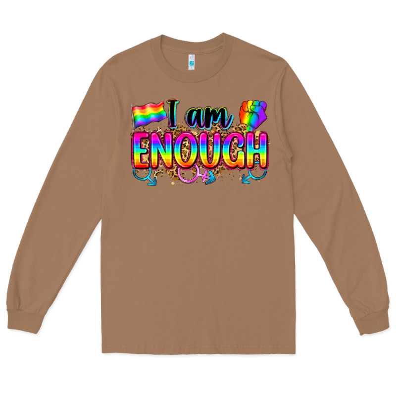 I Am Enough Long Sleeve Tee by Zillion Design Studio | Teevron