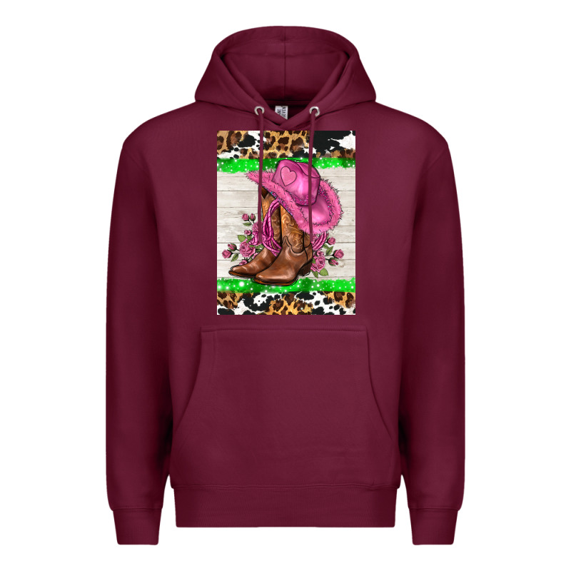 Cowgitl Hat And Roses Premium Hoodie by AdoDesignShop | Teevron