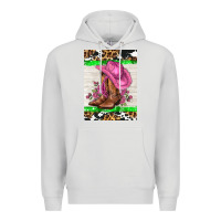 Dove Grey cowgitl hat and roses Premium Hoodie - AdoDesignShop