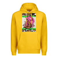 Lemon cowgitl hat and roses Premium Hoodie - AdoDesignShop