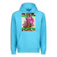 Ocean Blue cowgitl hat and roses Premium Hoodie - AdoDesignShop
