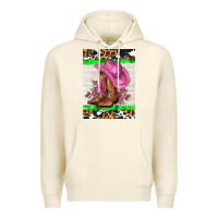 Sandshell cowgitl hat and roses Premium Hoodie - AdoDesignShop