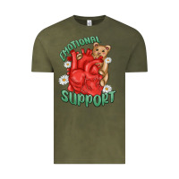 Vintage Olive emotional support Vintage Tee - MaliasSmallBusiness