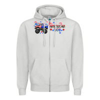 Dove Grey all american boy libbey glass Zipper Hoodie - HRA Design Shop