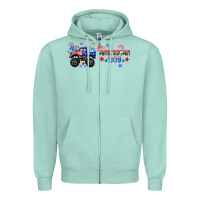 Seafoam all american boy libbey glass Zipper Hoodie - HRA Design Shop