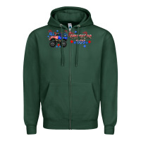 Sports Green all american boy libbey glass Zipper Hoodie - HRA Design Shop