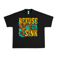 Black refuse to sink western Urban Heavy Tee - texasbilliewilder