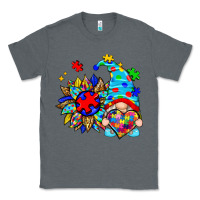 Charcoal Heather autism sunflower gnome Classic Tee - Zillion Design Studio