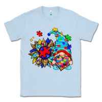 Dusty Blue autism sunflower gnome Classic Tee - Zillion Design Studio