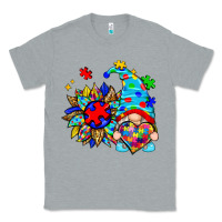 Heather Grey autism sunflower gnome Classic Tee - Zillion Design Studio