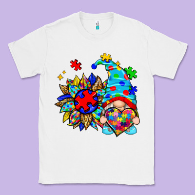 Autism Sunflower Gnome Classic Tee Designed By Zillion Design Studio