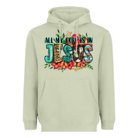 Matcha all my hope is in jesus Heavyweight Hoodie - Jasminsmagicworld